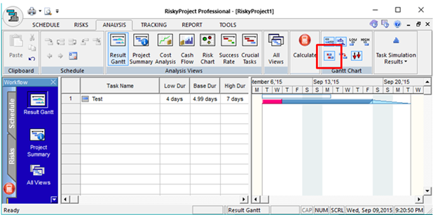 Risk Gantt Chart