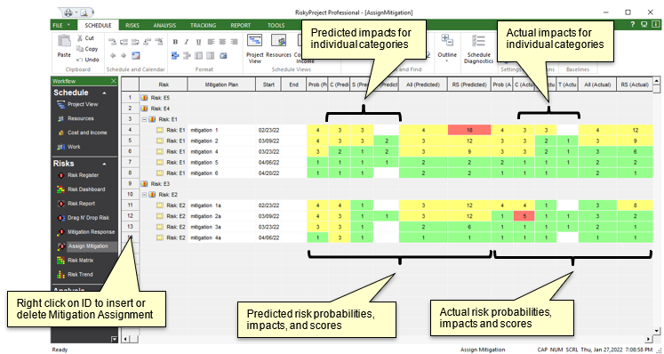 Assign Mitigation View