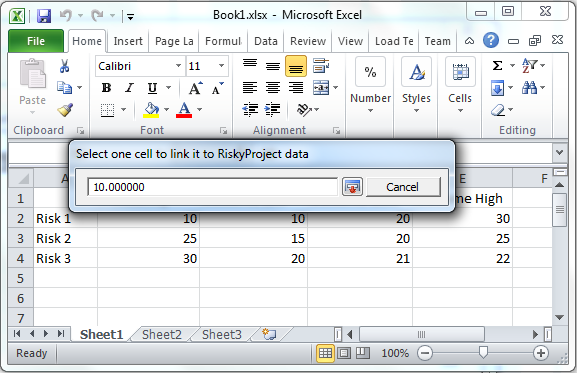 Import Microsoft Excel data